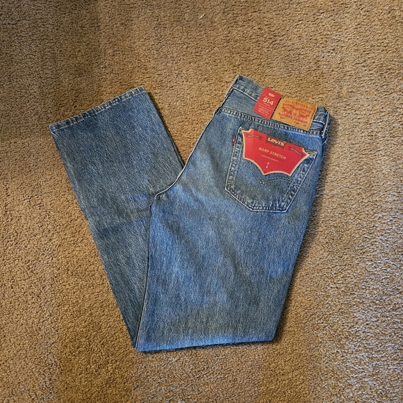 Levi's Men's Straight Jeans - Faded Blue - Picture 2 of 6